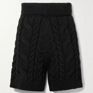 I LOVE MR. MITTENS Black Cableknit Shorts XS/S NWT